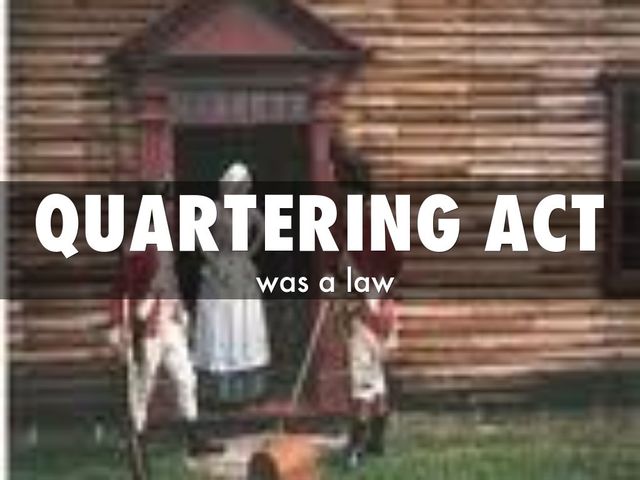 The Quartering Acts