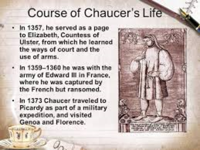 1387 Chaucer writes The Canterbury Tales