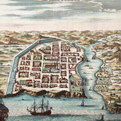 Fundación de Santo Domingo por Bartolomé Colón.