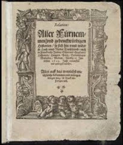 1605 Sale el primer periódico impreso.