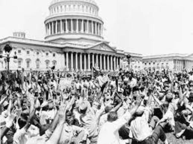 Hoover disbands the Bonus Army