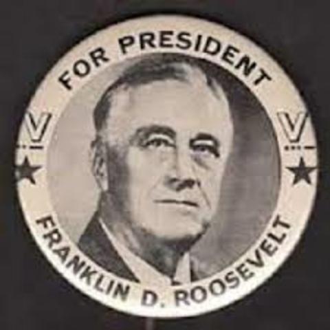 FDR elected for President for the fourth time
