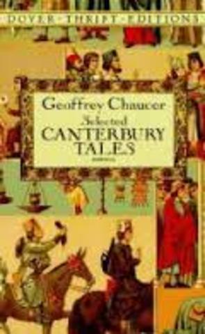 Chaucer writes The Canterbury Tales