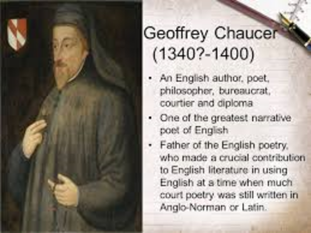 Chaucer writes The Canterbury Tales