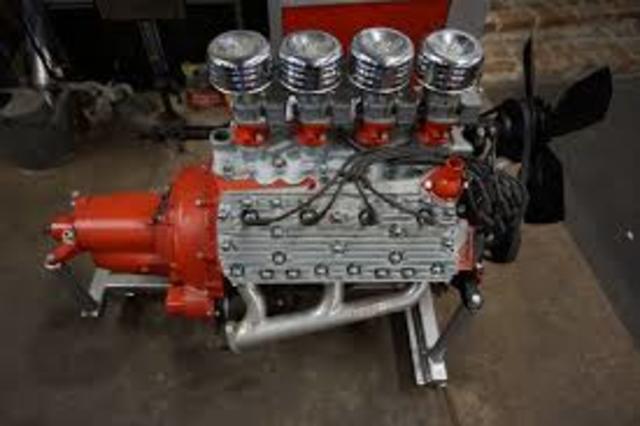 First V8 Engine made