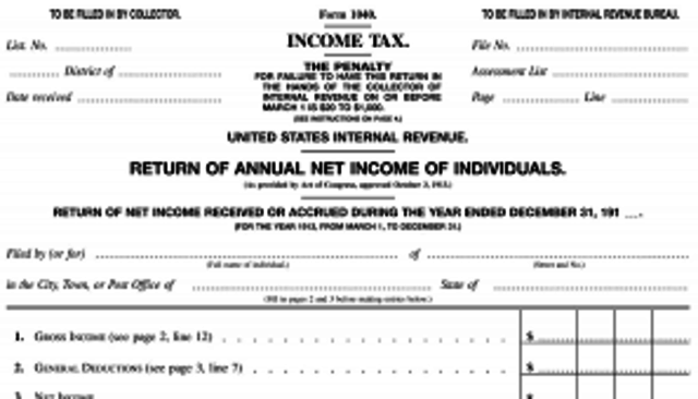 First US Income Tax