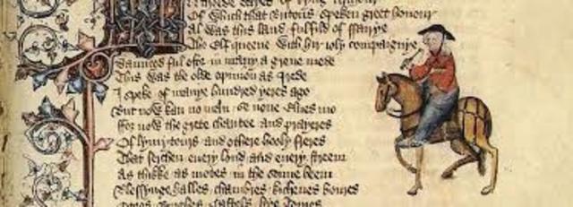 Chaucer writes the Canterbury tales