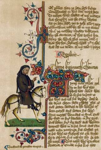 Chaucer writes The Canterbury Tales