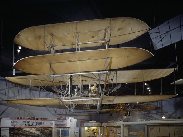 The first military aircraft is created by the Wright Brothers