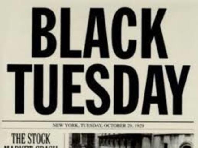 The Stock Market Crashes "Black Tuesday"