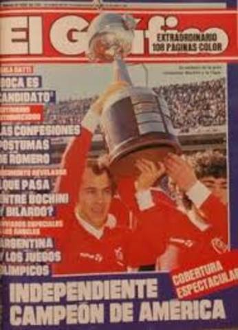Independiente campeon copa Libertadores 1974