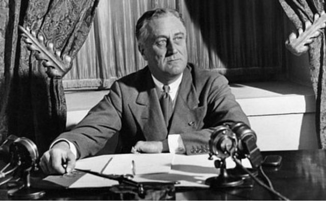 First Fireside Chat by FDR