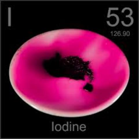 Iodine was discovered