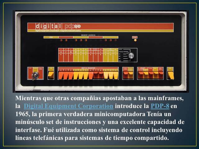 Digital Equipment Corporation introduce la PDP-8
