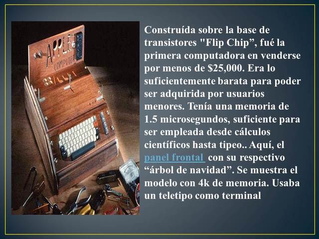Flip Chip”, fué la primera computadora