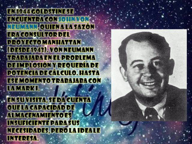 Goldstine se encuentra con John von Neumann