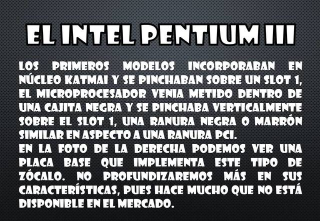 EL INTEL PENTIUM 3