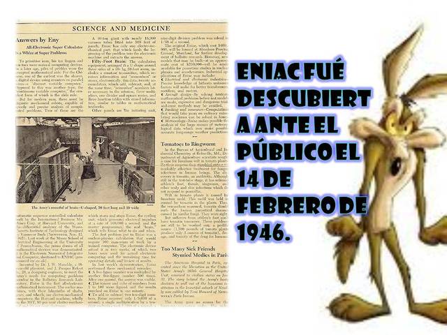 ENIAC FUE DESCUBIERTO FRENTE AL PUBLICO