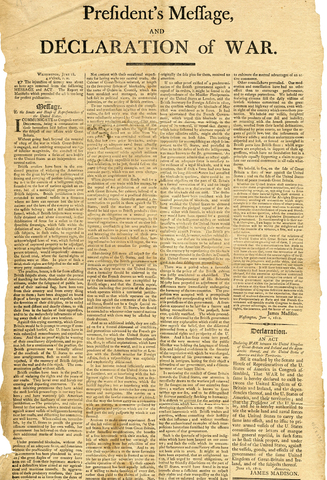 Congress declares war