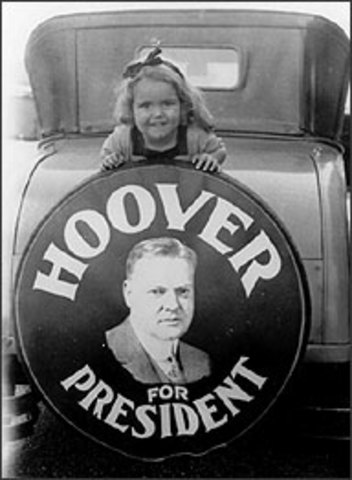 Herbert Hoover elected President