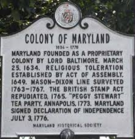 Founding of Maryland
