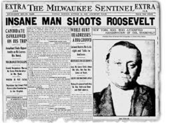 Named President when McKinley is assassinated