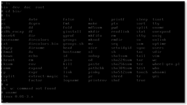 primera versión de lnux