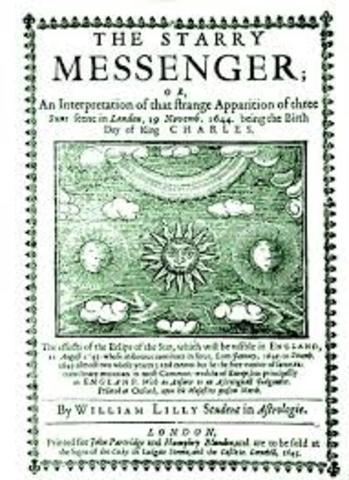 Galileo publishes Starry Messanger