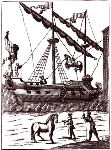 Horses brought to America by Spanish