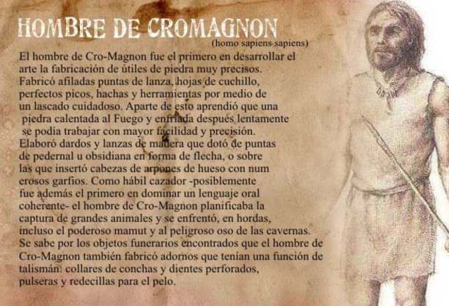 Aparición del Homo sapiens sapiens en la península