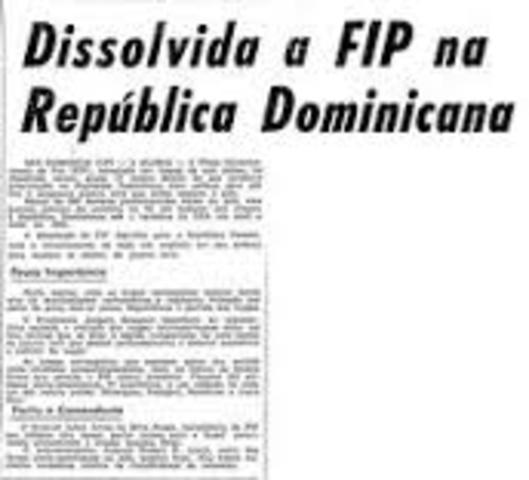 1965 Em 1965, Brasil se alinhava aos EUA em intervenção na República ..