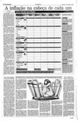 Em 1993, os brasileiros viveram o auge da hiperinflação, que alcançou 2.500%