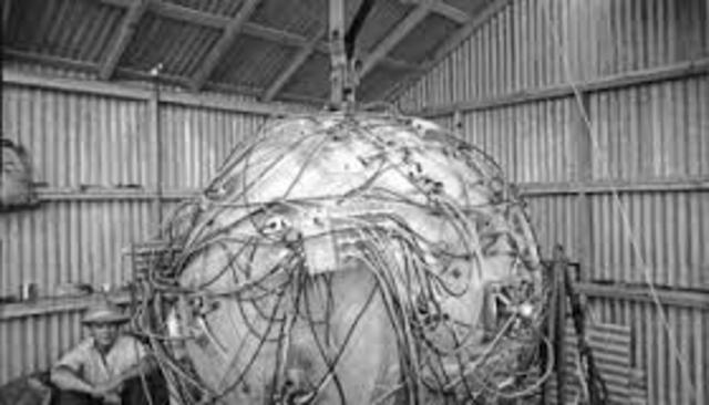 The Trinity Test, the first atomic bomb