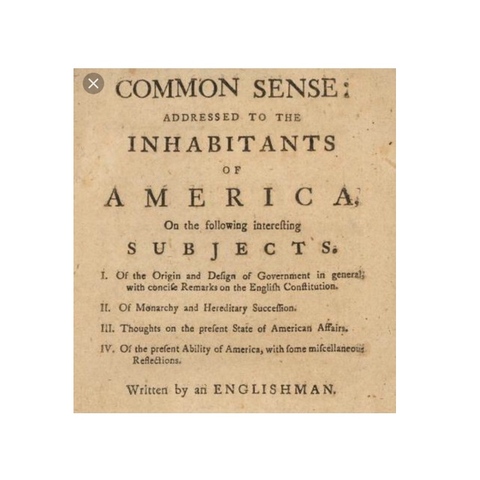 Thomas Paine writes Common Sense