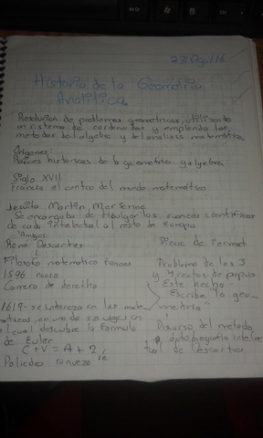 Historia de la Geometría Analítica