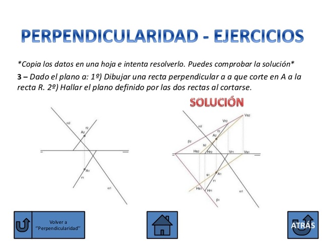 Condiciones de paralelismo y perpendicularidad