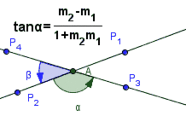Angulo entre dos rectas