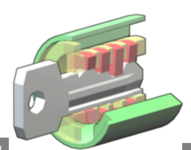 Double acting tumbler lock/lever lock