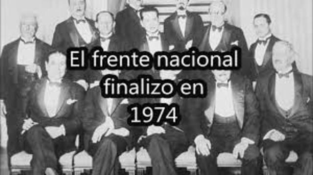 Fin del frente nacional