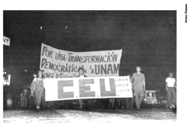 El Consejo Estudiantil Universitario (CEU) realizó una huelga.