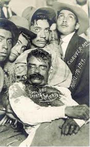 La muerte de Emiliano Zapata