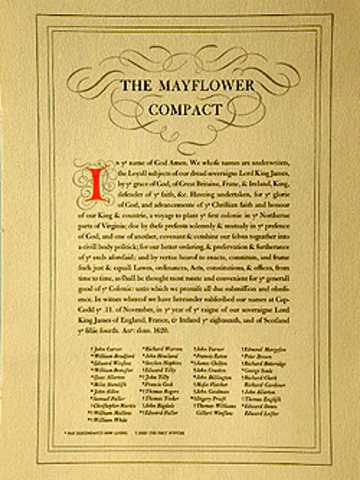 Mayflower compact written