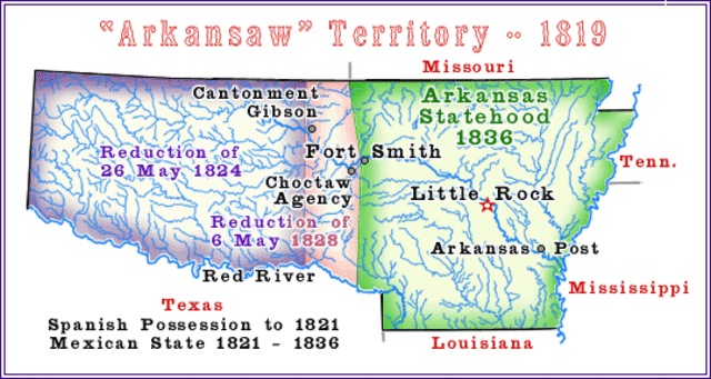 The Territory of Arkansas Is Established