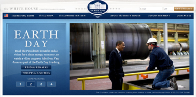 The white house makes their own sites