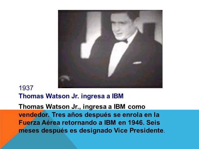 EL HIJO DE WATSON ENTRA A LA IBM