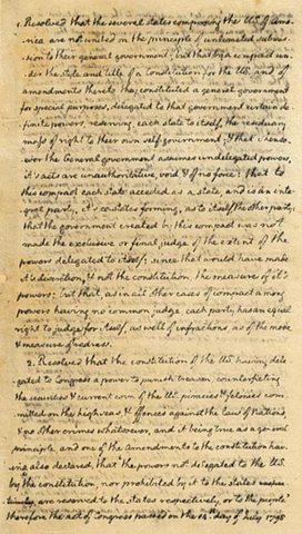 Alien & Sedition Acts