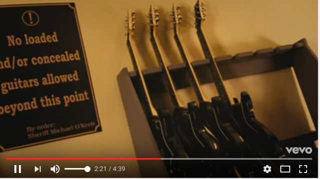 new prop : guitar gun racks and wanted posters