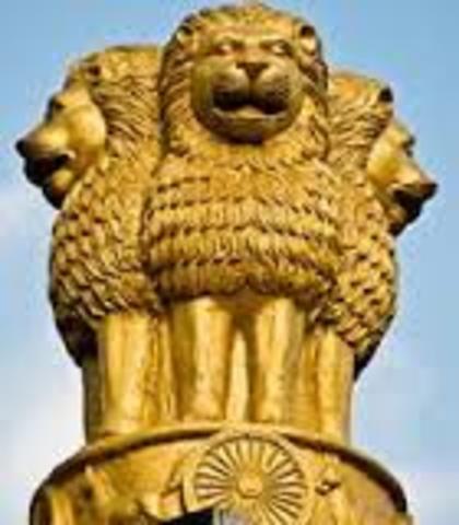 The Lion Capital of Asoka is built (mauryan empire)