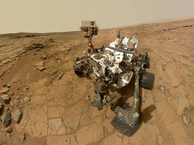 Curiousity Rover lands on Mars for the first time as part of NASA's Mars Science Laboratory mission.