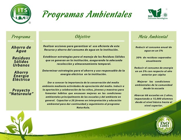 abren programas de ingeniería ambiental